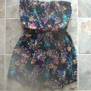Xhilaration strapless top, size XXL, floral
